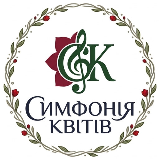 логотип інтернет-магазину розсадника Симфонія Квітів